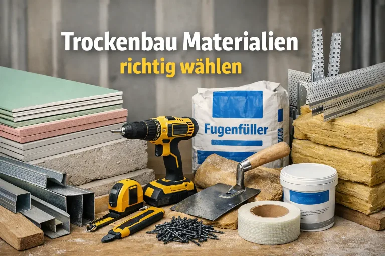 Trockenbau Materialien richtig wählen