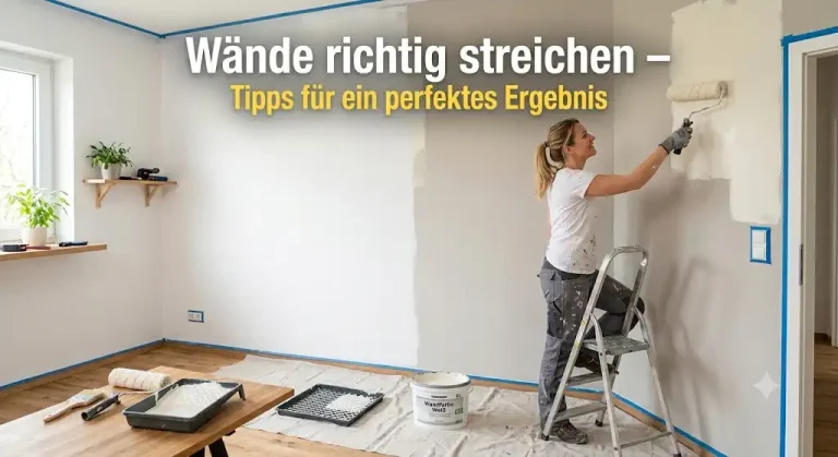Wände richtig streichen